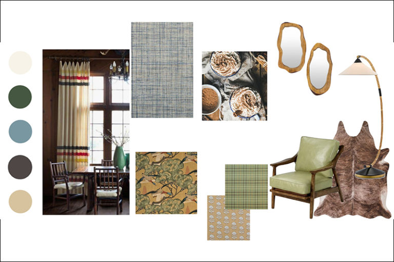Woodland View Cottage Design Board